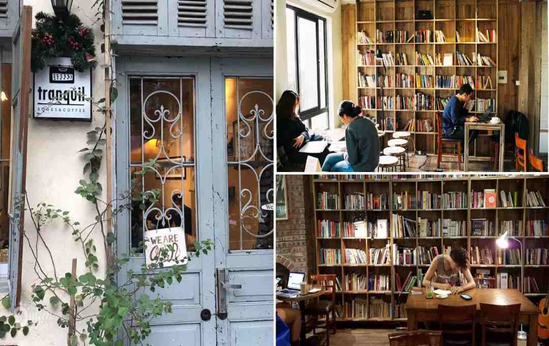 Các quán cà phê sách đều có nét gần gũi, thân thuộc như ở nhà